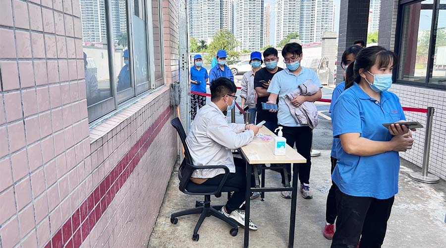 迅速防疫！金環(huán)電器積極配合醫(yī)護(hù)人員上門(mén)測(cè)核酸！