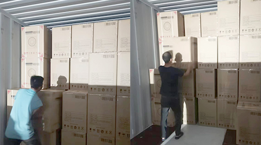 裝柜日常！日本客戶Sentern滾筒干衣機(jī)順利出貨