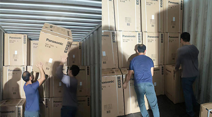 春節(jié)放假?zèng)_刺！加速度完成客戶松下衣物烘干機(jī)裝柜發(fā)貨