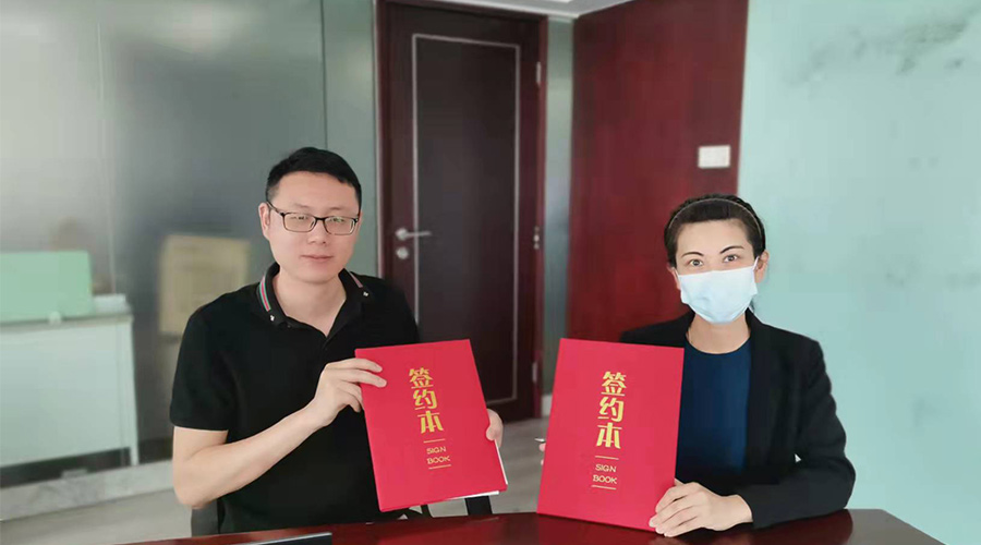 祝賀！金環(huán)電器與寧波某品牌電商客戶再次合作，簽約成功！