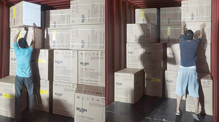 各司其職合力做好英國Argos客戶衣物烘干機出貨任務(wù)！